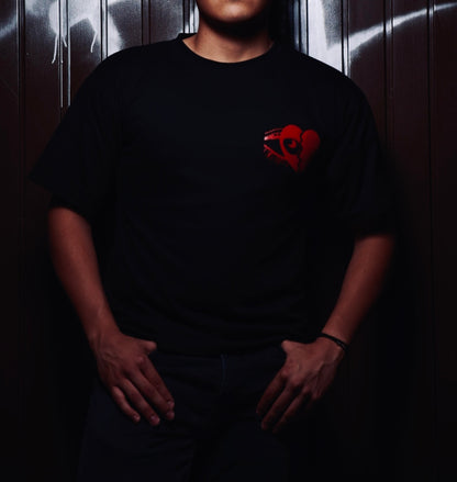 Camisa oversize "Track list red"