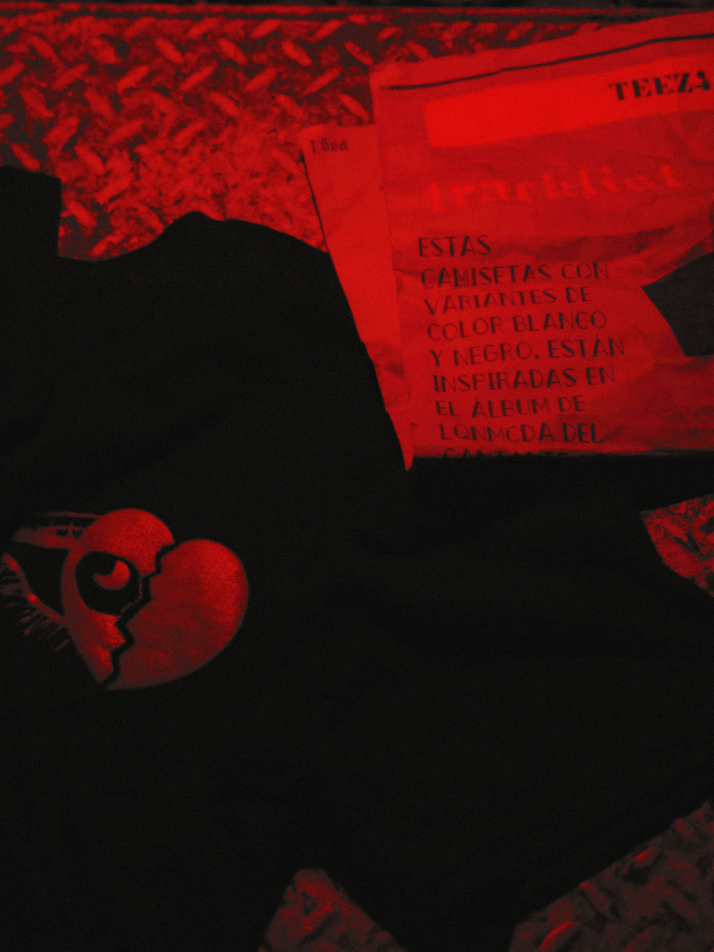 Camisa oversize "Track list red"